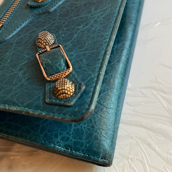 Balenciaga Continental Lambskin Leather Wallet - Picture 12 of 15